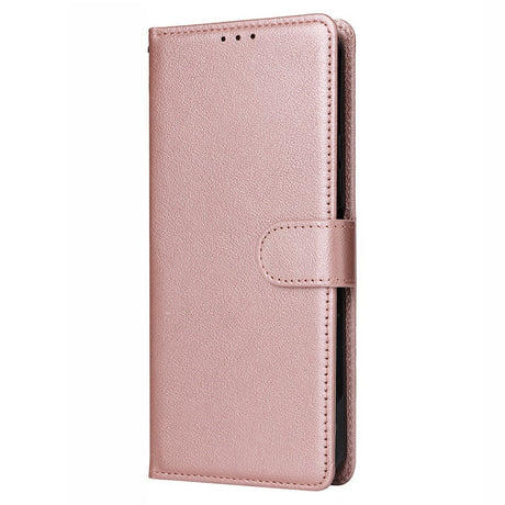 EIDERWOOD iPhone 14 Pro Max Kunstlæder Flip Cover m. Strop - Rose Gold