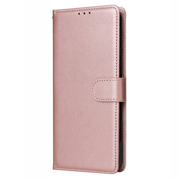 EIDERWOOD iPhone 14 Pro Max Kunstlæder Flip Cover m. Strop - Rose Gold