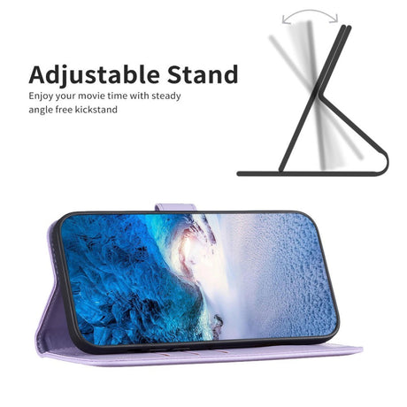 EIDERWOOD Motorola Edge 50 Pro Kunstlæder Flip Cover m. Kortholder & Ståfunktion - Lavendel