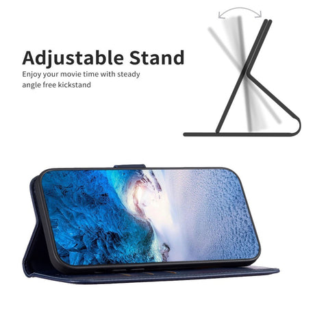 EIDERWOOD Motorola Edge 50 Pro Kunstlæder Flip Cover m. Kortholder & Ståfunktion - Blå