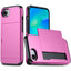 EIDERWOOD iPhone 16e Multifunktionelt Bagside Cover med Kortholder - Pink