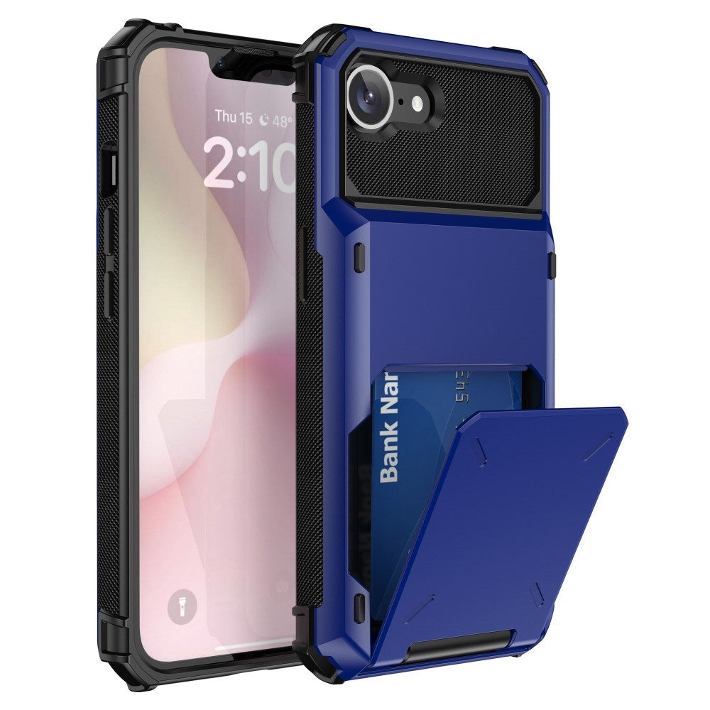 EIDERWOOD iPhone 17e / 16e Håndværker Cover m. Kortholder - Blå