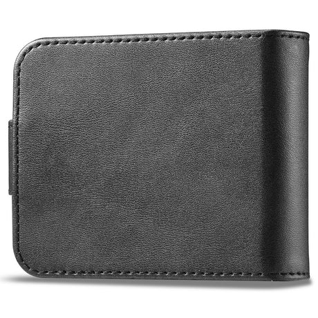 EIDERWOOD Samsung Galaxy Z Flip7 FE / Flip6 Kunstlæder Flip Cover m. Kortholder & Ståfunktion - Sort
