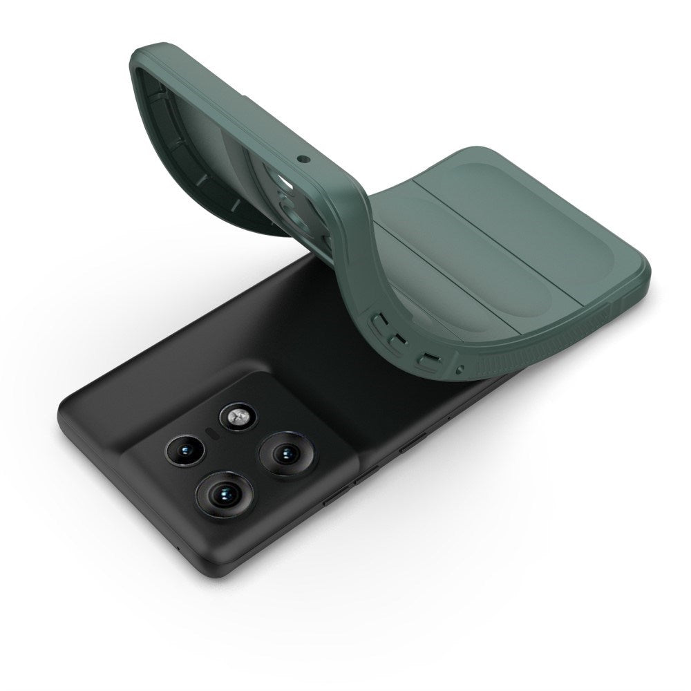 EIDERWOOD Motorola Edge 50 Pro Fleksibelt Plastik Cover - Grøn
