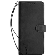 OPPO A77 (5G) / A57 / A57s EIDERWOOD Kunstlæder Flip Cover m. Strop - Sort