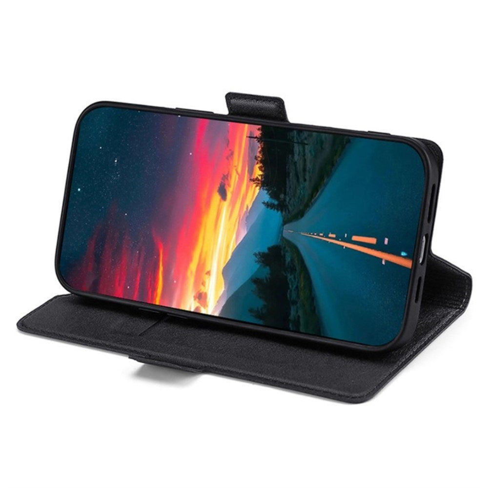 EIDERWOOD Huawei Pura 70 Ultra Kunstlæder Flip Cover m. Kortholder & Ståfunktion - Sort