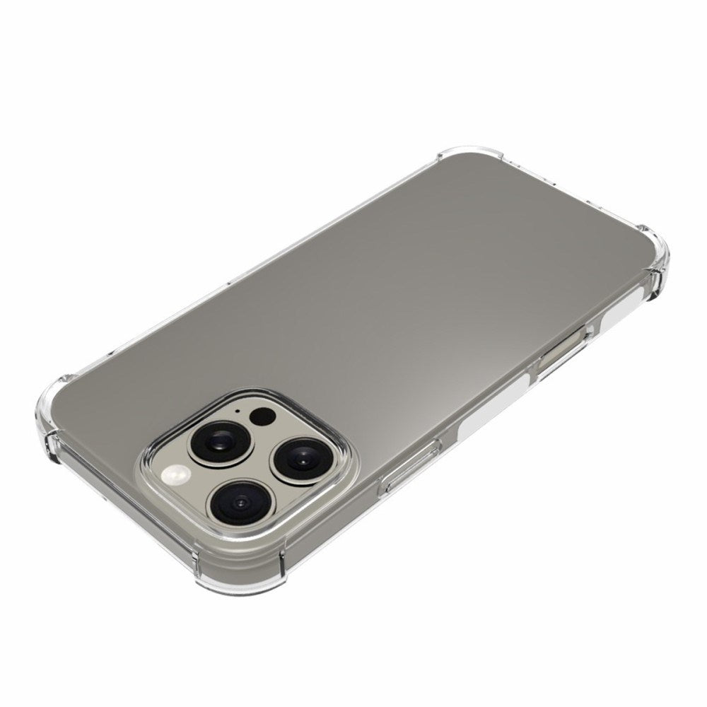 EIDERWOOD iPhone 16 Pro Max Fleksibelt Plastik Cover m. Kraftige Hjørner - Gennemsigtig