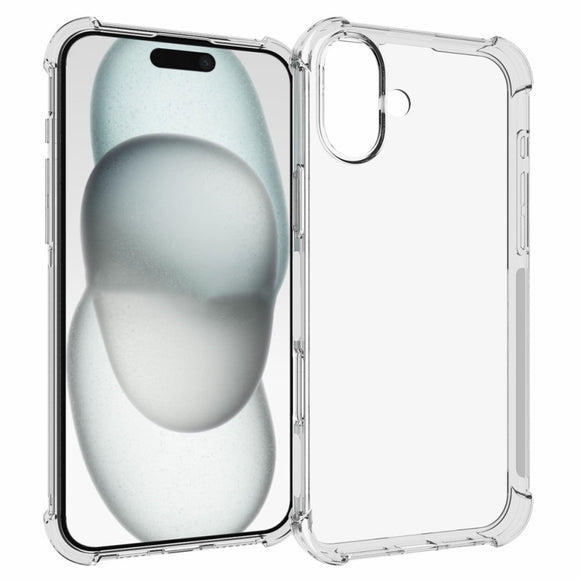 EIDERWOOD iPhone 16 Plus Fleksibelt Plastik Cover m. Kraftige Hjørner - Gennemsigtig
