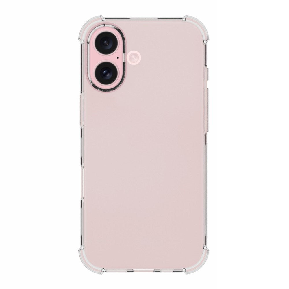 EIDERWOOD iPhone 16 Fleksibelt Plastik Cover m. Kraftige Hjørner - Gennemsigtig