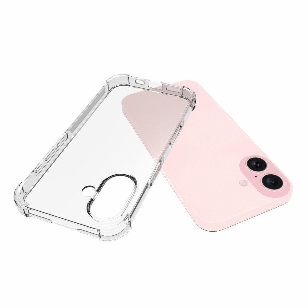 EIDERWOOD iPhone 16 Fleksibelt Plastik Cover m. Kraftige Hjørner - Gennemsigtig