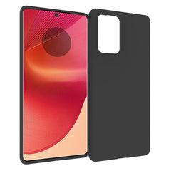 EIDERWOOD Motorola Edge 50 Fusion Minimalistisk Mat Fleksibelt Plastik Cover - Sort