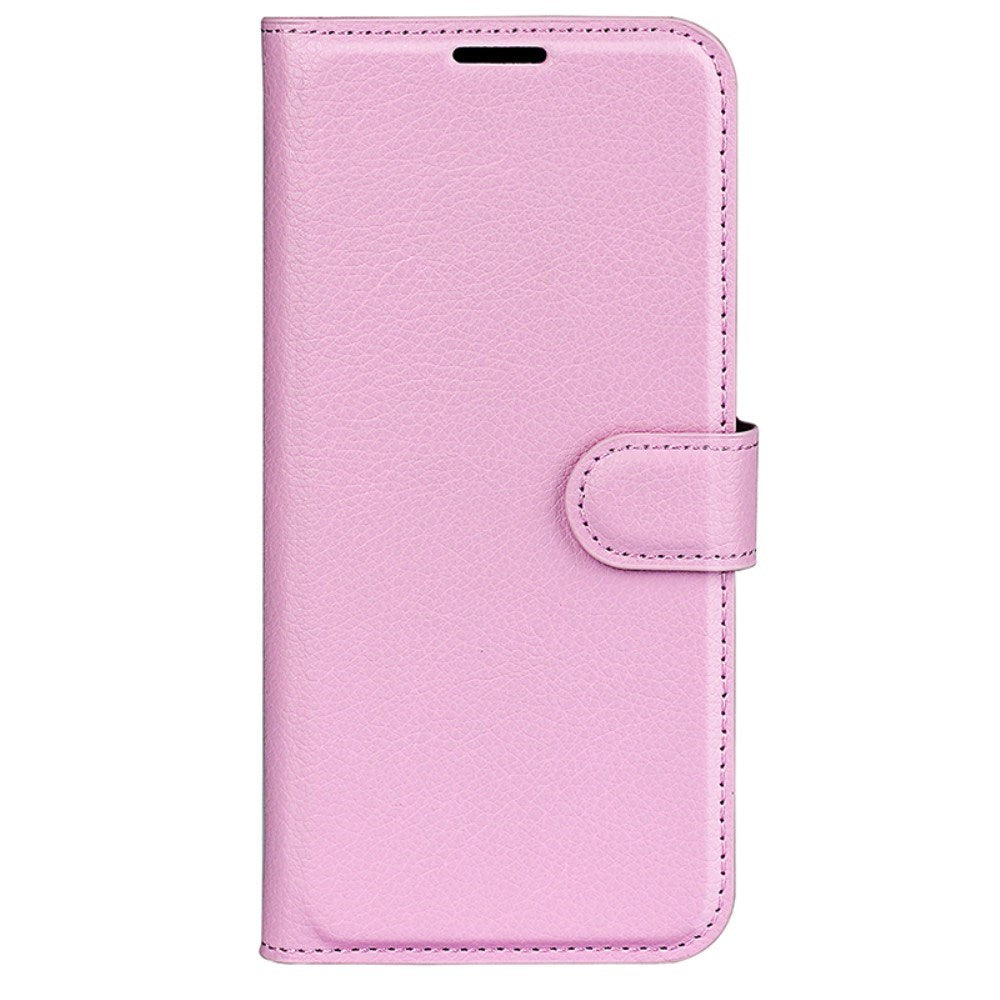 EIDERWOOD Huawei Pura 70 Kunstlæder Flip Cover m. Kortholder & Ståfunktion - Lyserød