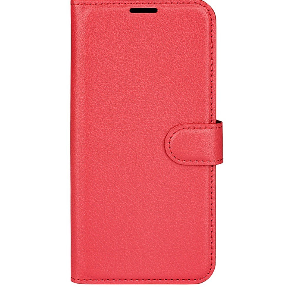 EIDERWOOD Huawei Pura 70 Kunstlæder Flip Cover m. Kortholder & Ståfunktion - Rød