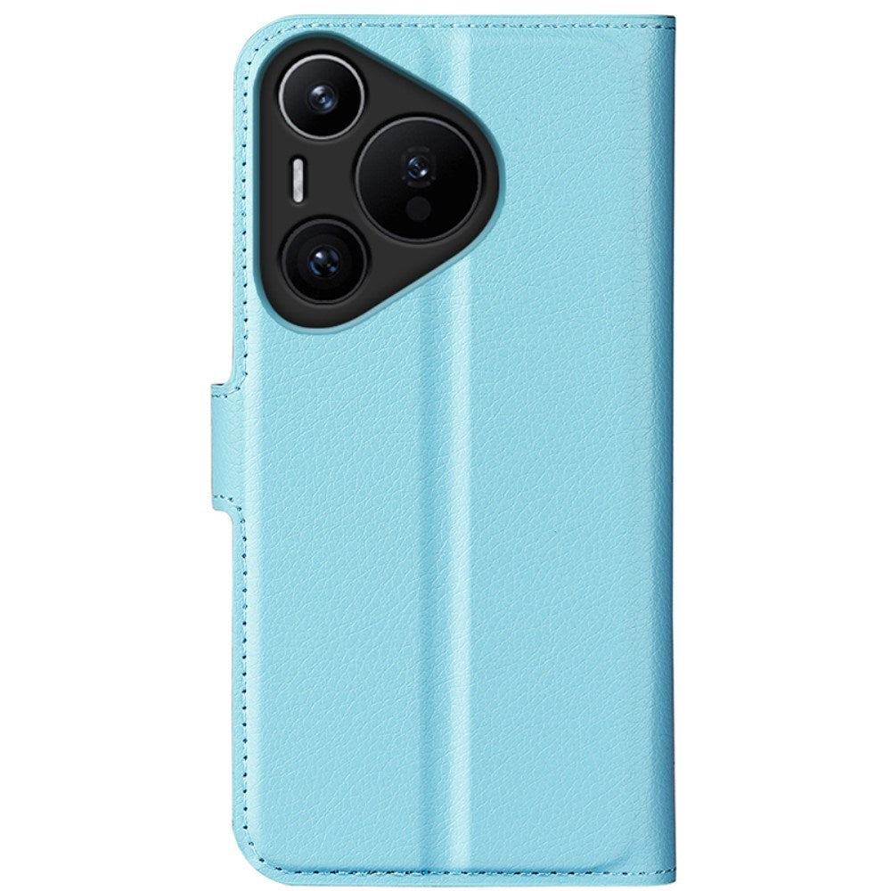 EIDERWOOD Huawei Pura 70 Kunstlæder Flip Cover m. Kortholder & Ståfunktion - Blå