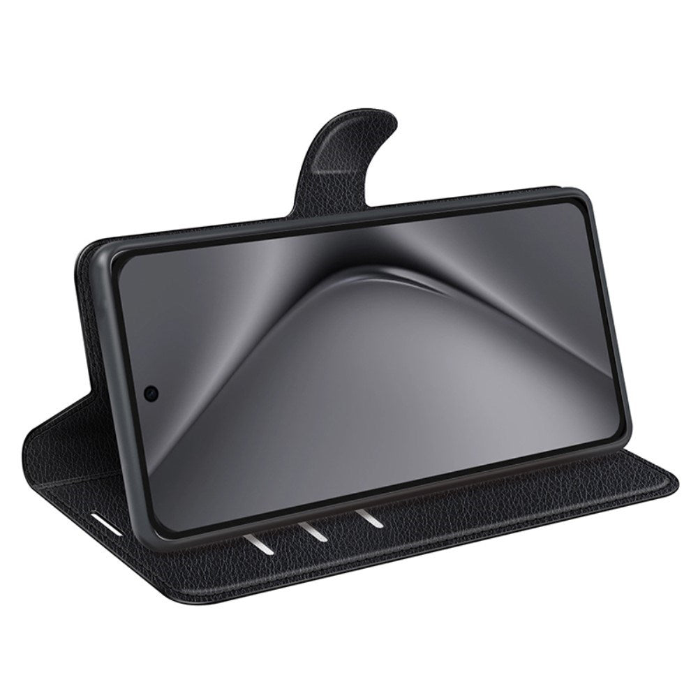 EIDERWOOD Huawei Pura 70 Pro / 70 Pro+ (Plus) Kunstlæder Flip Cover m. Kortholder & Ståfunktion - Sort