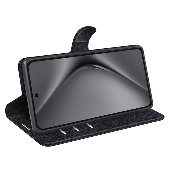 EIDERWOOD Huawei Pura 70 Pro / 70 Pro+ (Plus) Kunstlæder Flip Cover m. Kortholder & Ståfunktion - Sort