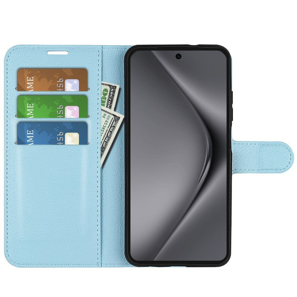 EIDERWOOD Huawei Pura 70 Pro / 70 Pro+ (Plus) Kunstlæder Flip Cover m. Kortholder & Ståfunktion - Blå