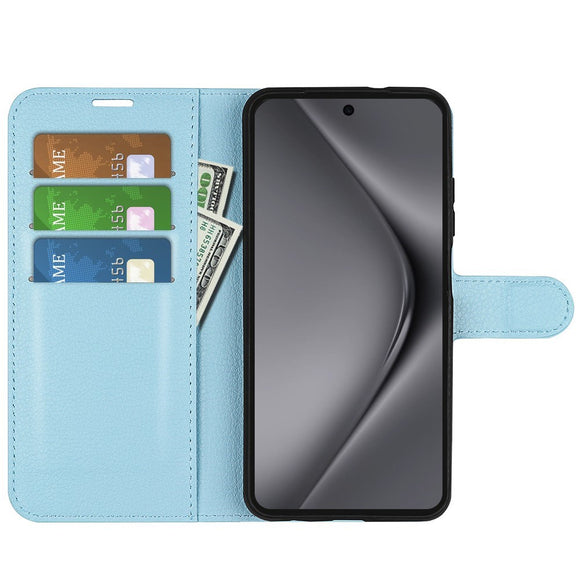 EIDERWOOD Huawei Pura 70 Pro / 70 Pro+ (Plus) Kunstlæder Flip Cover m. Kortholder & Ståfunktion - Blå