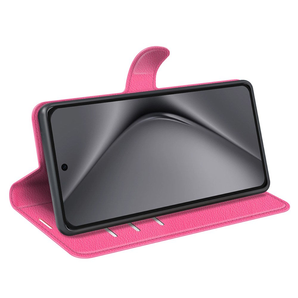 EIDERWOOD Huawei Pura 70 Pro / 70 Pro+ (Plus) Kunstlæder Flip Cover m. Kortholder & Ståfunktion - Pink
