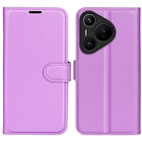 EIDERWOOD Huawei Pura 70 Pro / 70 Pro+ (Plus) Kunstlæder Flip Cover m. Kortholder & Ståfunktion - Lilla
