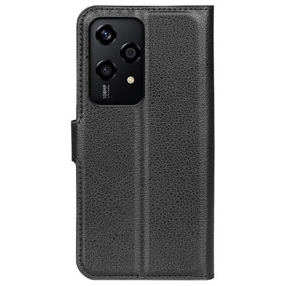 EIDERWOOD Honor 200 Lite Kunstlæder Flip Cover m. Kortholder & Ståfunktion - Sort