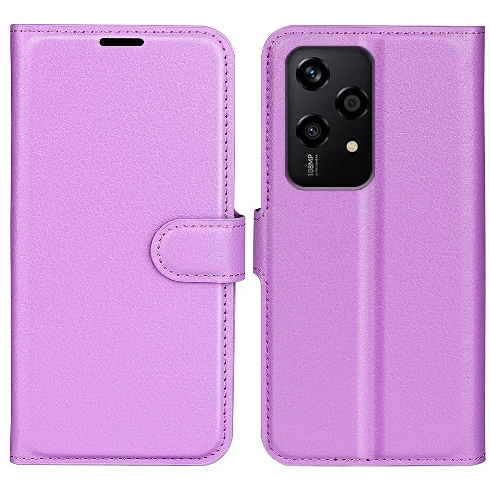 EIDERWOOD Honor 200 Lite Kunstlæder Flip Cover m. Kortholder & Ståfunktion - Lilla