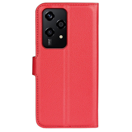 EIDERWOOD Honor 200 Lite Kunstlæder Flip Cover m. Kortholder & Ståfunktion - Rød