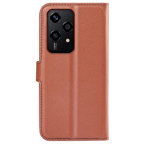 EIDERWOOD Honor 200 Lite Kunstlæder Flip Cover m. Kortholder & Ståfunktion - Brun