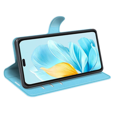 EIDERWOOD Honor 200 Lite Kunstlæder Flip Cover m. Kortholder & Ståfunktion - Blå