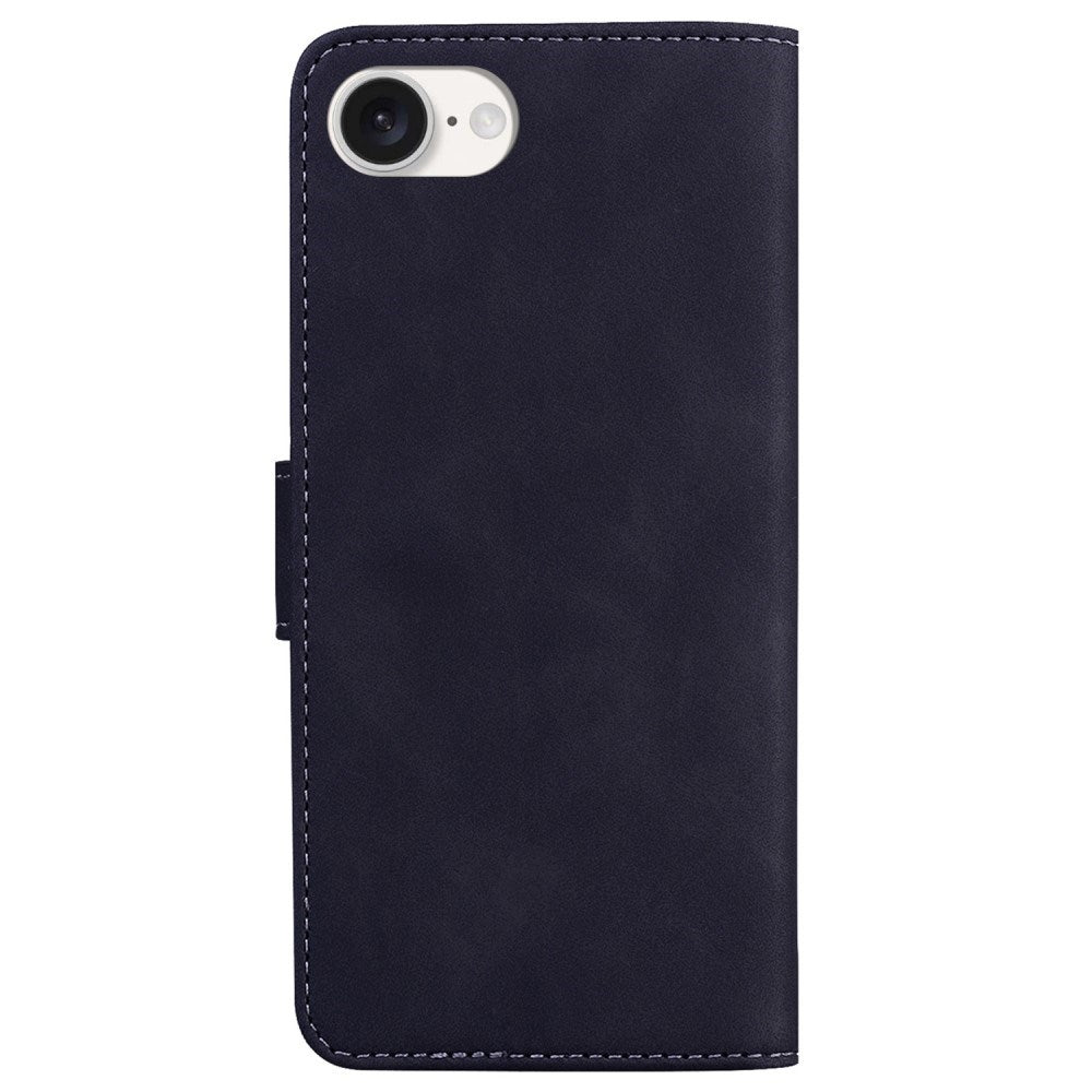 EIDERWOOD iPhone 17e / 16e Kunstlæder Flip Cover m. Pung & Ståfunktion - Sort