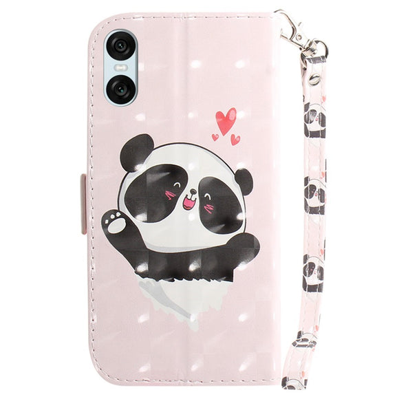 EIDERWOOD Sony Xperia 5 VI Læder Cover m. Pung & Strop - Glad Panda