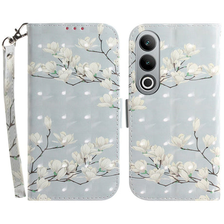 EIDERWOOD OnePlus Nord CE4 (5G) Læder Flip Cover m. Print - Magnolia Blomster