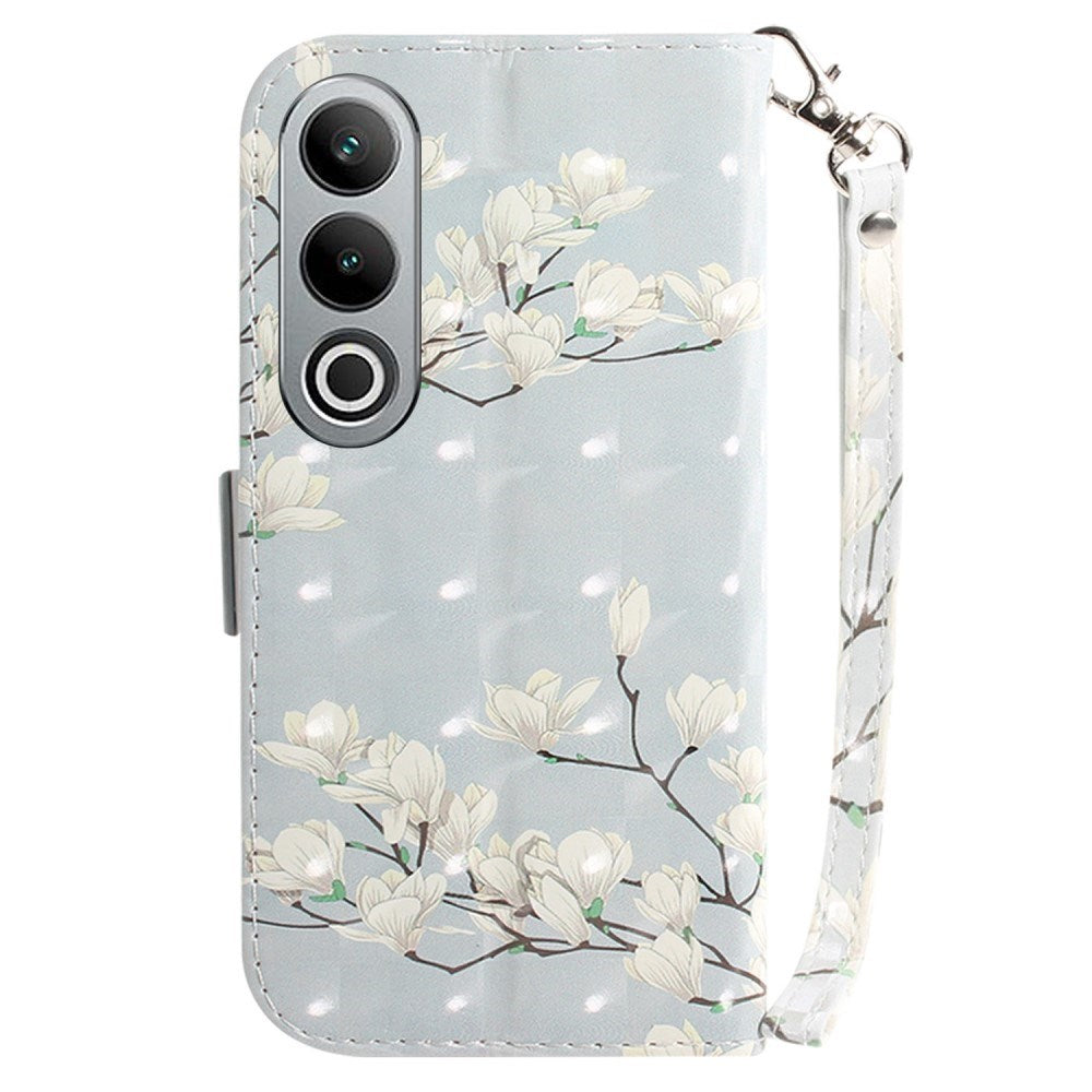 EIDERWOOD OnePlus Nord CE4 (5G) Læder Flip Cover m. Print - Magnolia Blomster