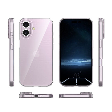 EIDERWOOD iPhone 16 Fleksibelt Plastik Cover - Gennemsigtig