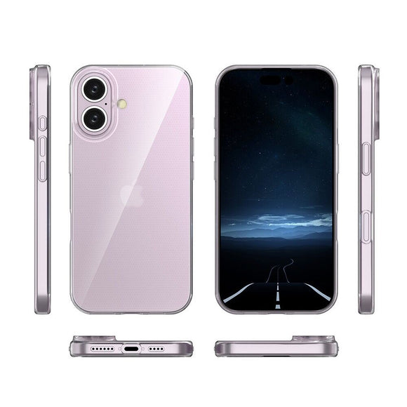EIDERWOOD iPhone 16 Fleksibelt Plastik Cover - Gennemsigtig