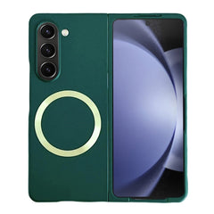 EIDERWOOD Samsung Galaxy Z Fold6 Gummibelagt Hård Plastik Cover - MagSafe Kompatibel - Mørkegrøn