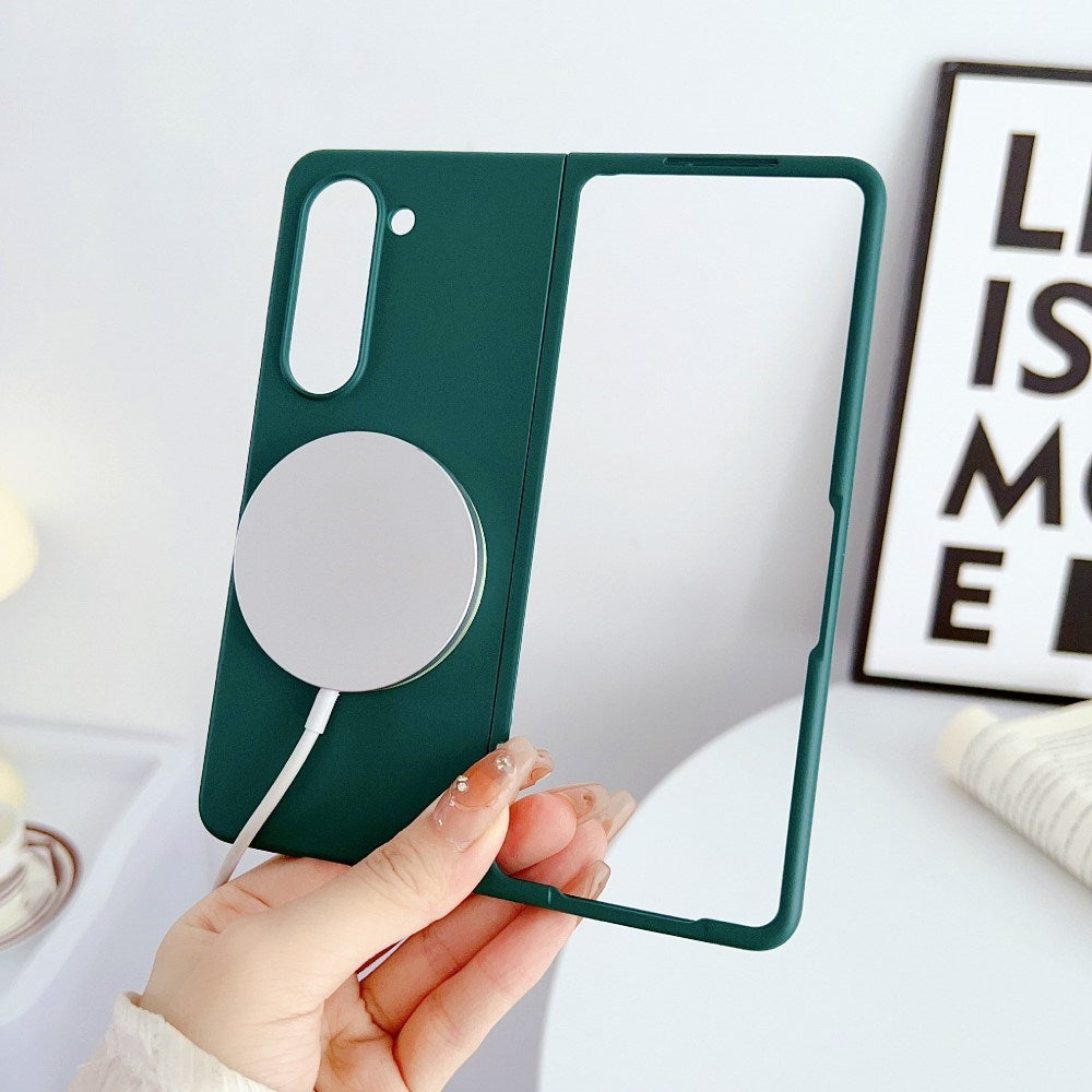 EIDERWOOD Samsung Galaxy Z Fold6 Gummibelagt Hård Plastik Cover - MagSafe Kompatibel - Mørkegrøn