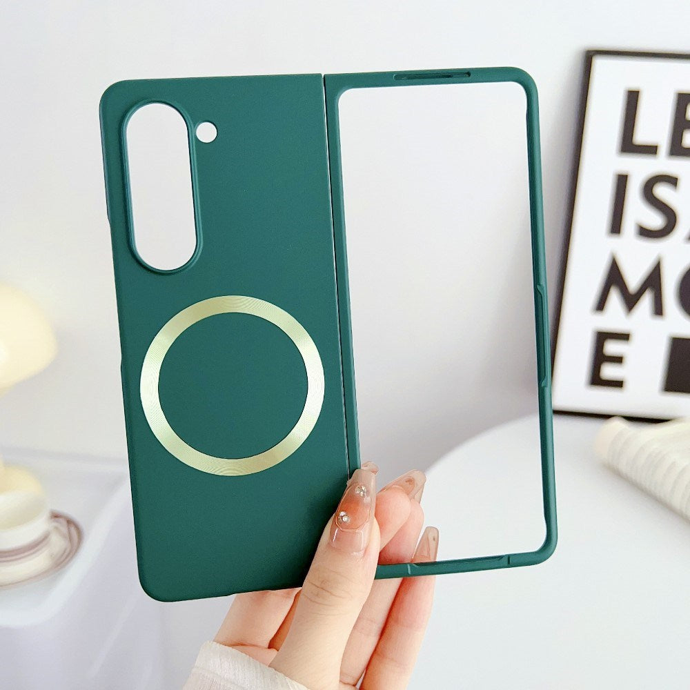 EIDERWOOD Samsung Galaxy Z Fold6 Gummibelagt Hård Plastik Cover - MagSafe Kompatibel - Mørkegrøn