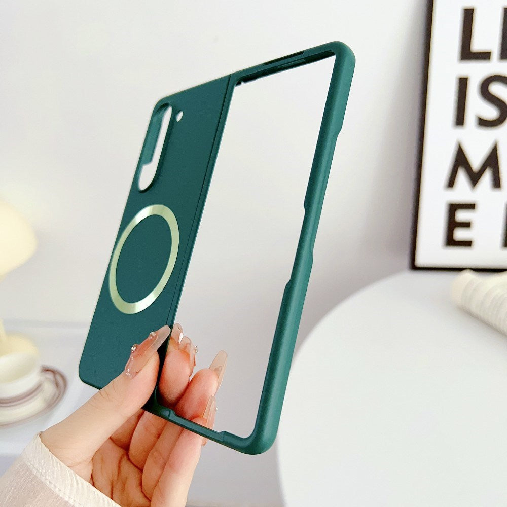 EIDERWOOD Samsung Galaxy Z Fold6 Gummibelagt Hård Plastik Cover - MagSafe Kompatibel - Mørkegrøn