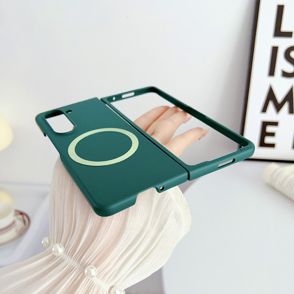 EIDERWOOD Samsung Galaxy Z Fold6 Gummibelagt Hård Plastik Cover - MagSafe Kompatibel - Mørkegrøn