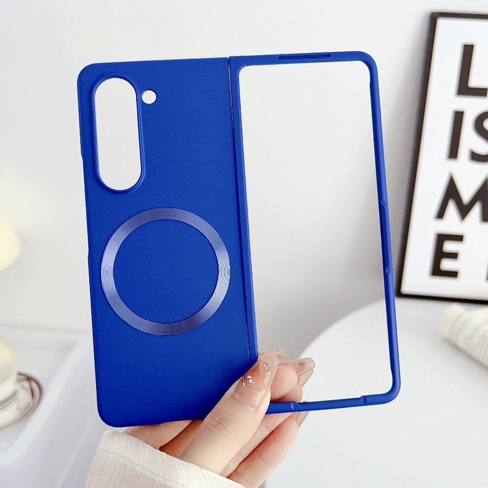 EIDERWOOD Samsung Galaxy Z Fold6 Gummibelagt Hård Plastik Cover - MagSafe Kompatibel - Blå