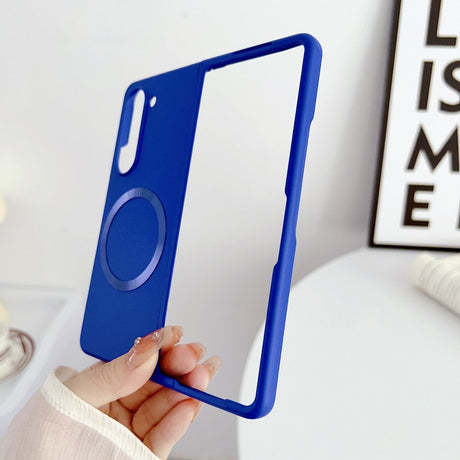 EIDERWOOD Samsung Galaxy Z Fold6 Gummibelagt Hård Plastik Cover - MagSafe Kompatibel - Blå