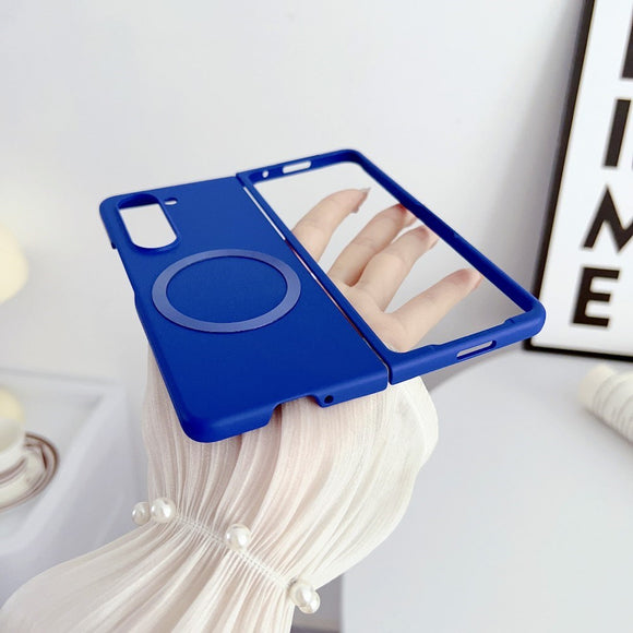 EIDERWOOD Samsung Galaxy Z Fold6 Gummibelagt Hård Plastik Cover - MagSafe Kompatibel - Blå