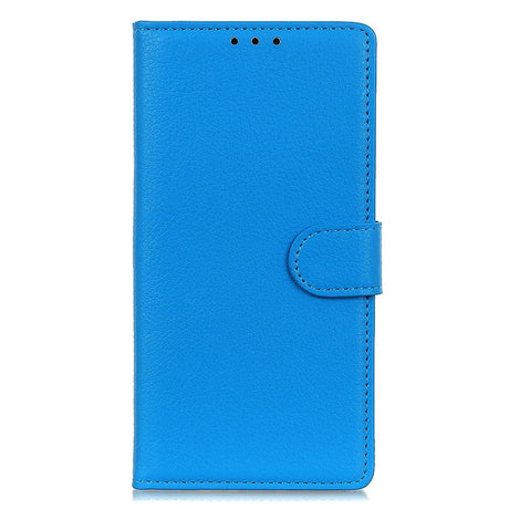 EIDERWOOD iPhone 16 Pro Max Litchi Læder Cover m. Pung - Blå