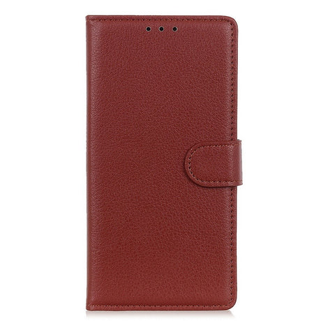 EIDERWOOD iPhone 16 Pro Max Litchi Læder Cover m. Pung - Brun
