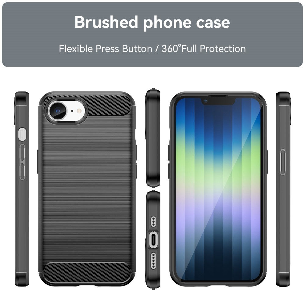 EIDERWOOD iPhone 17e / 16e Brushed Carbon Cover - Sort