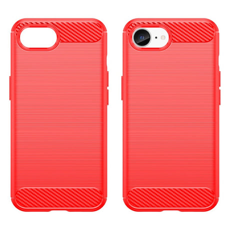 EIDERWOOD iPhone 17e / 16e Brushed Carbon Cover - Rød