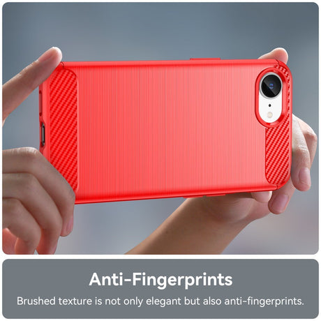 EIDERWOOD iPhone 17e / 16e Brushed Carbon Cover - Rød