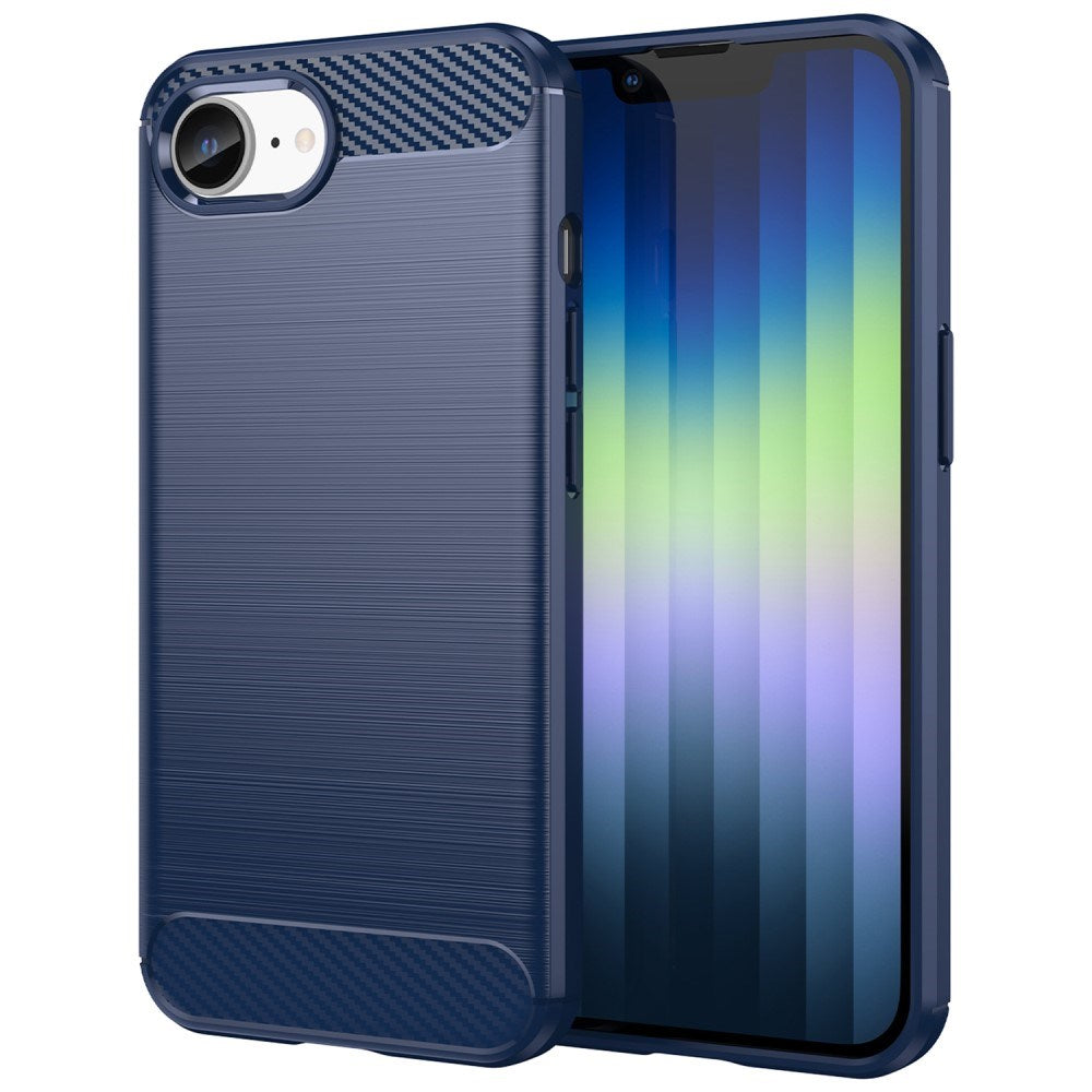 EIDERWOOD iPhone 17e / 16e Brushed Carbon Cover - Blå