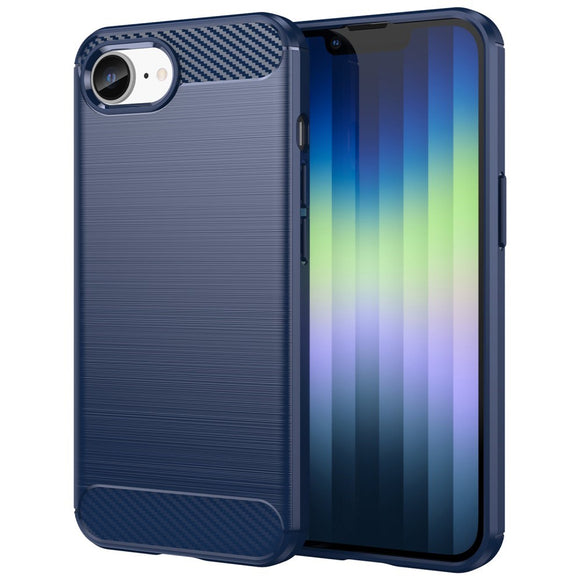 EIDERWOOD iPhone 17e / 16e Brushed Carbon Cover - Blå